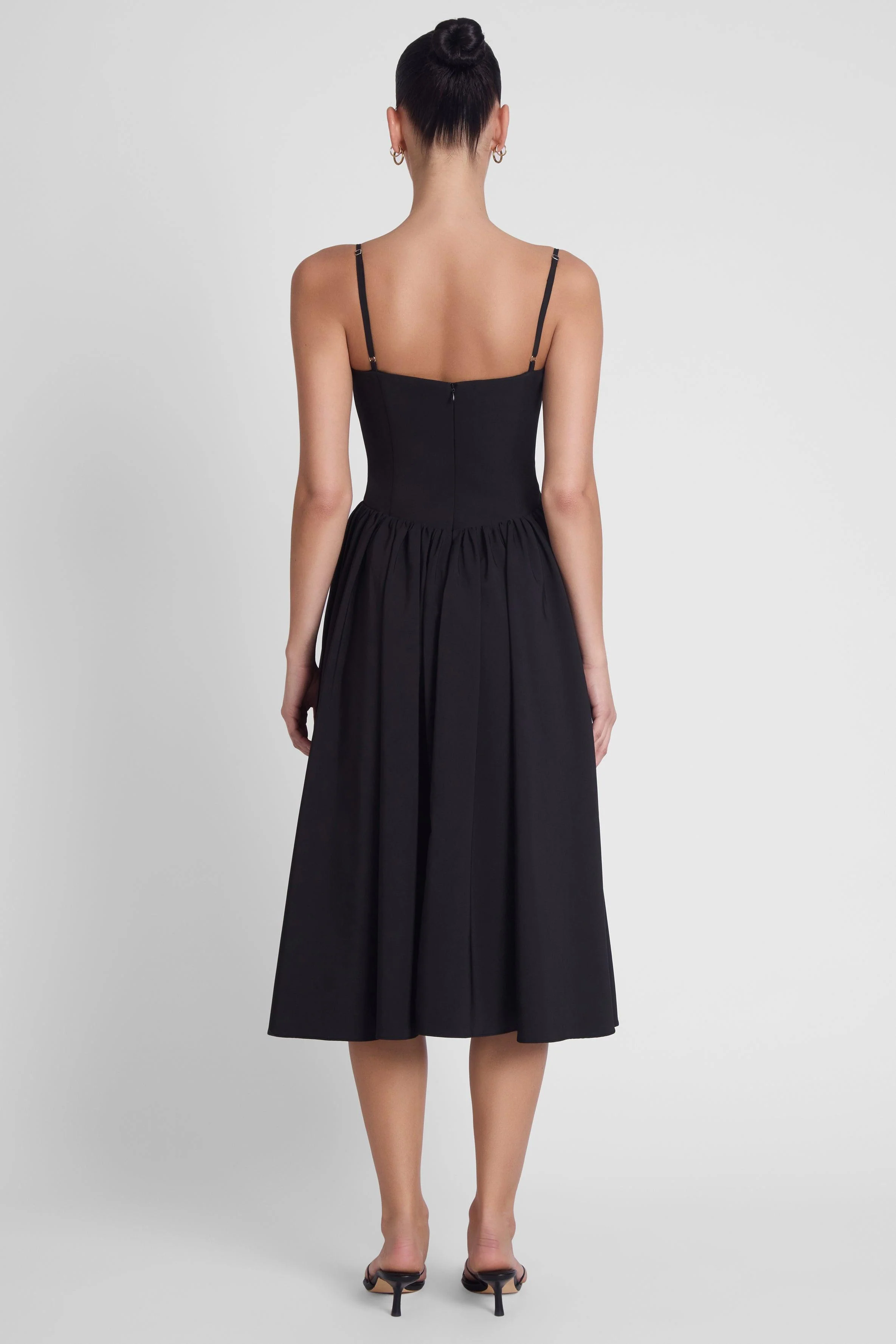 Ballerina Bustier Midi Dress - Black - Image 6