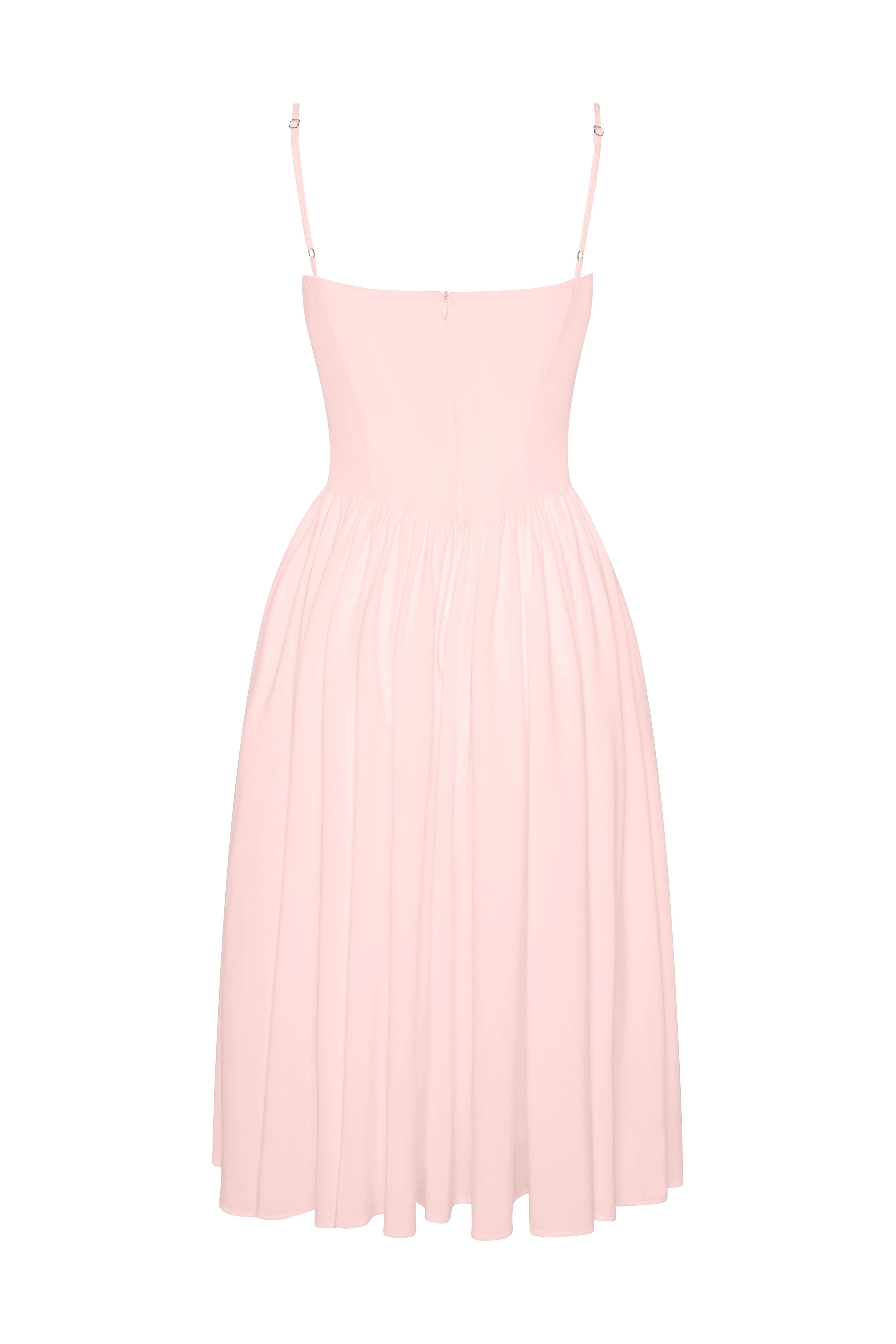 Ballerina Bustier Midi Dress - Pink - Image 7
