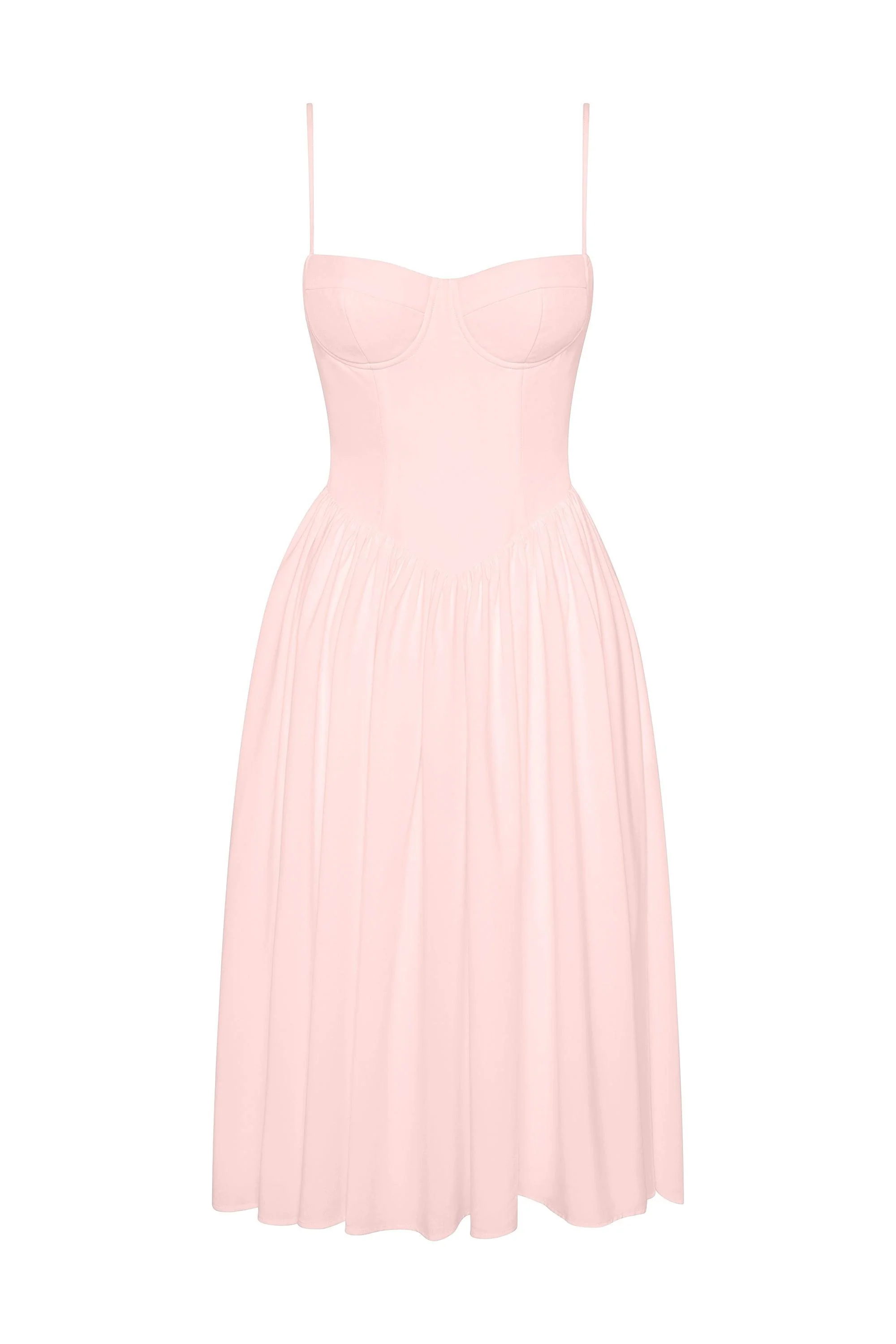 Ballerina Bustier Midi Dress - Pink - Image 8