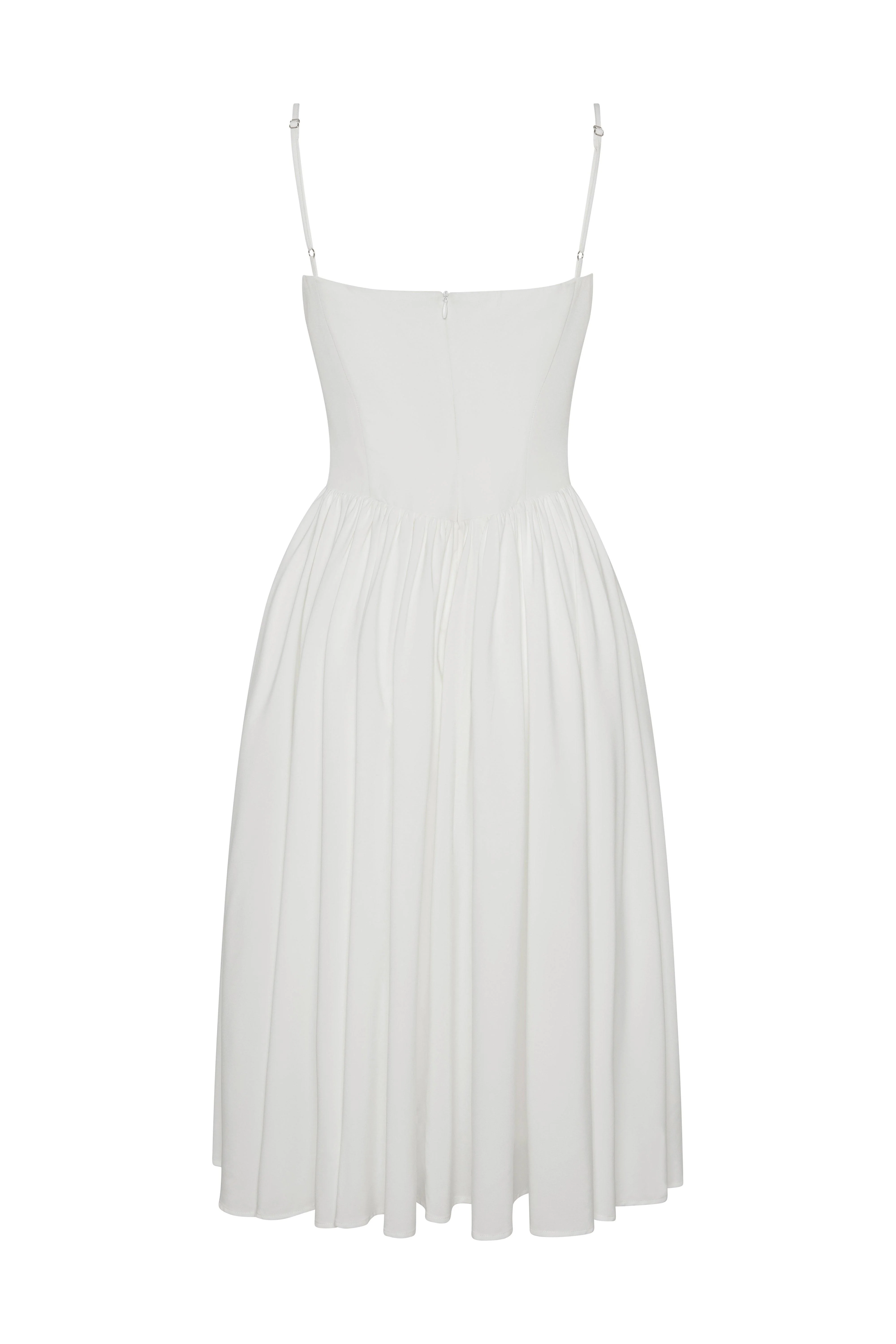 Ballerina Bustier Midi Dress - White - Image 14
