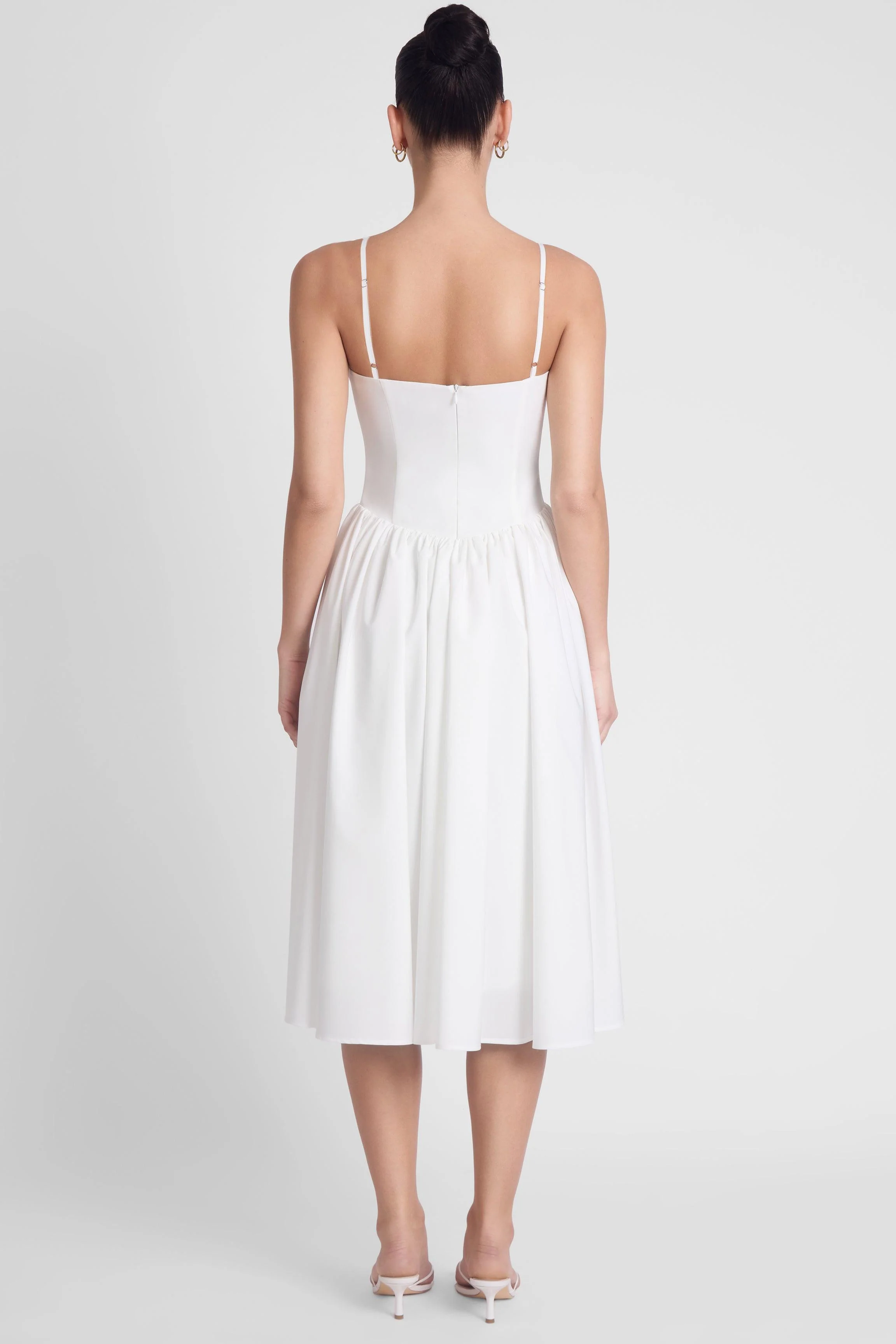 Ballerina Bustier Midi Dress - White - Image 6