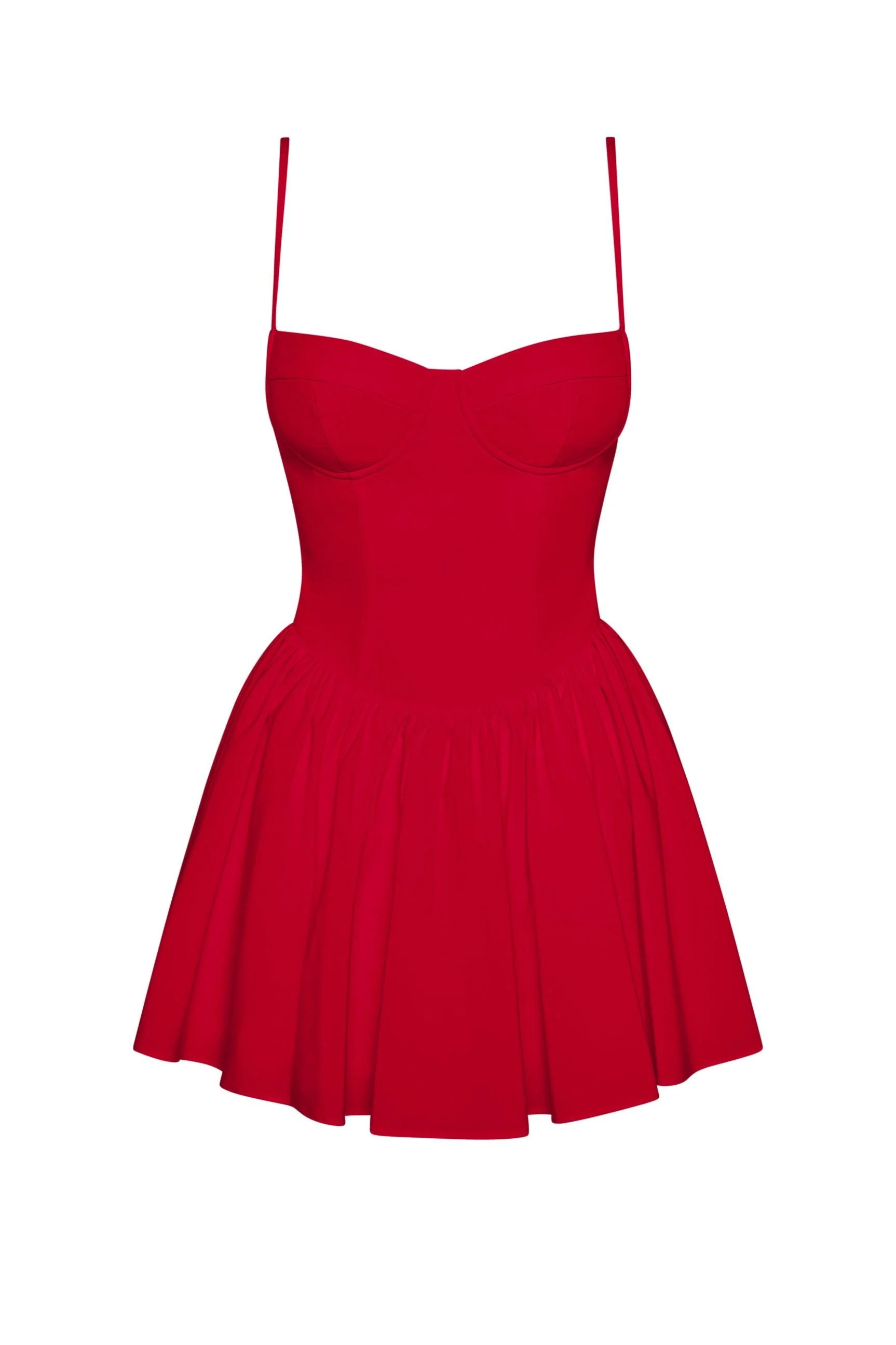 Bellini Bustier Mini Dress - Red - Image 5