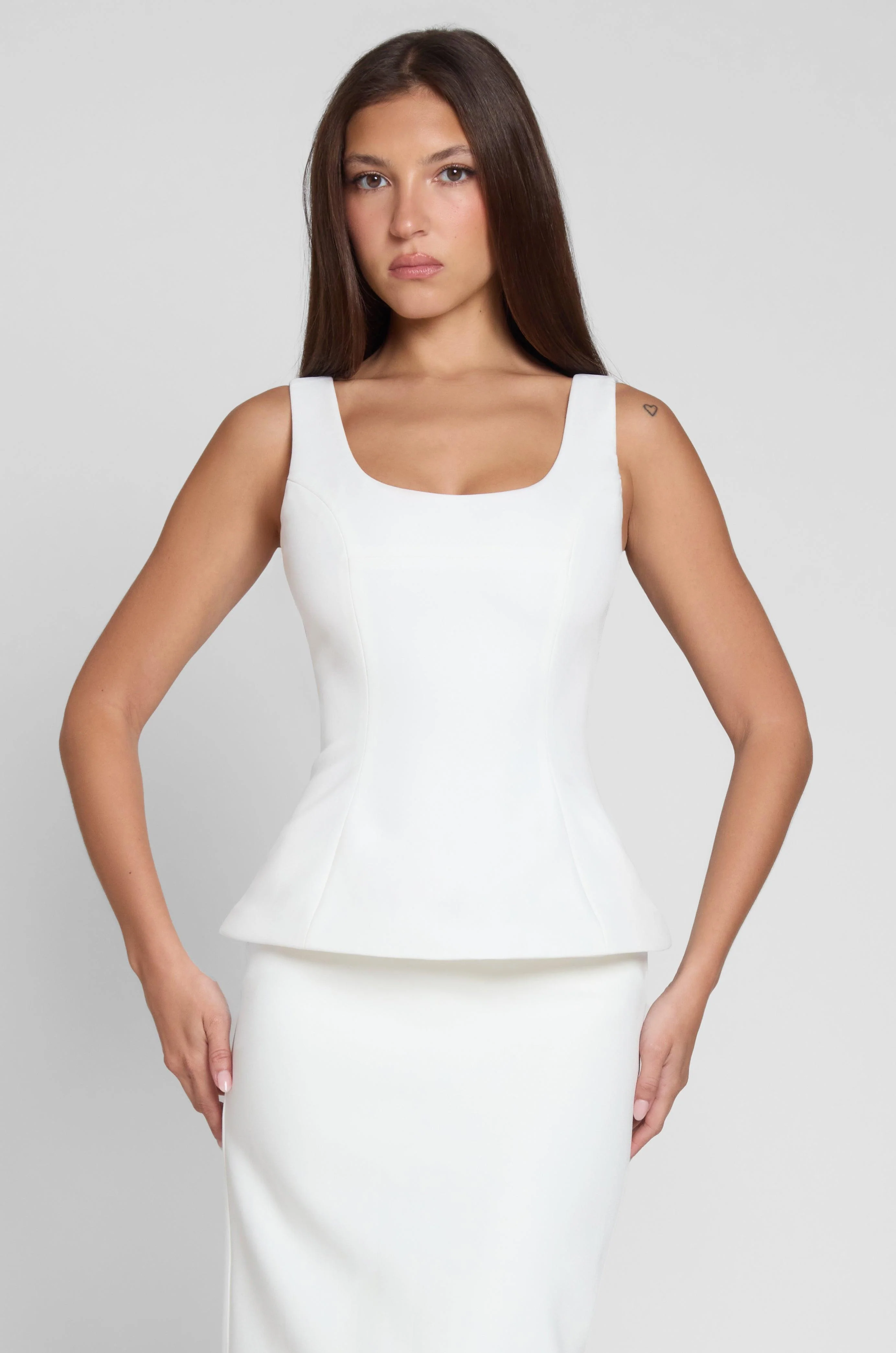 Calesia Contour Bustier Top - White - Image 3