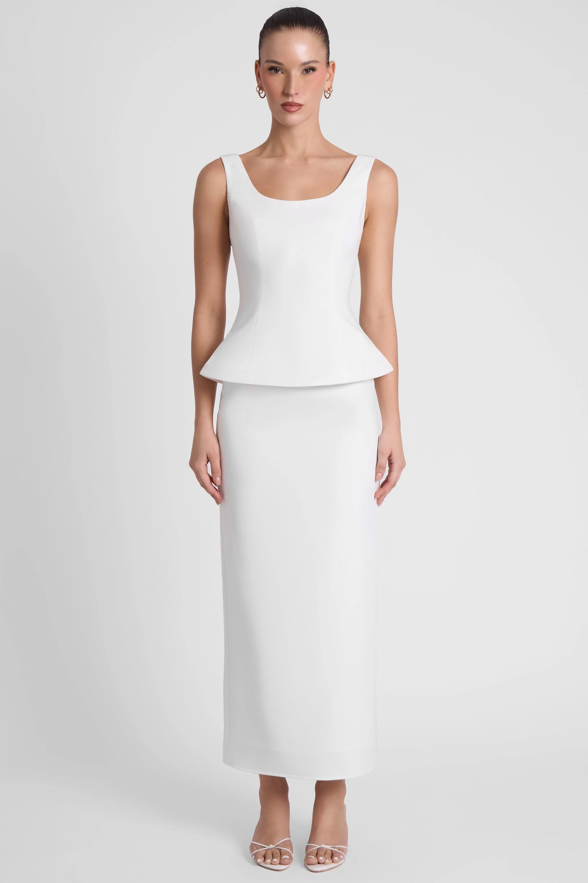 Calesia Contour Bustier Top - White - Image 5