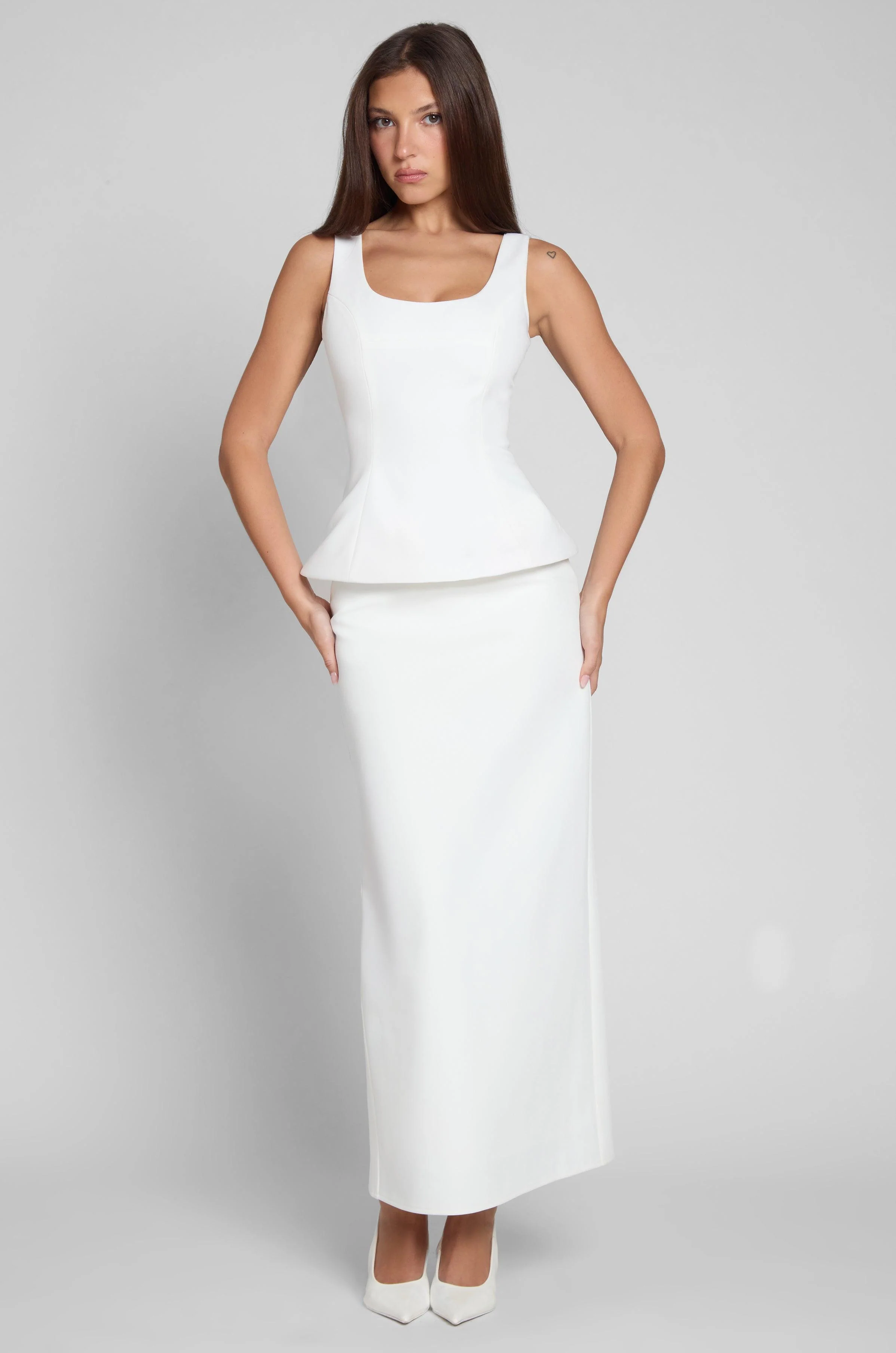 Calesia Contour Bustier Top - White - Image 6