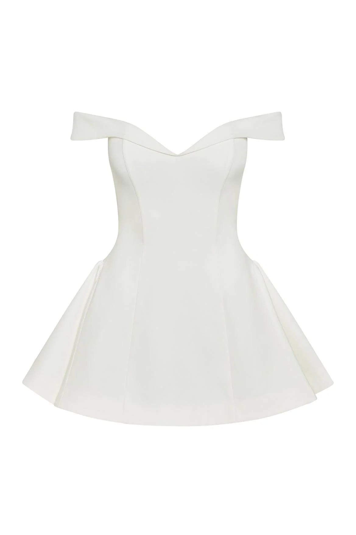 Raquel Babydoll Corset Mini Dress - White - Image 9