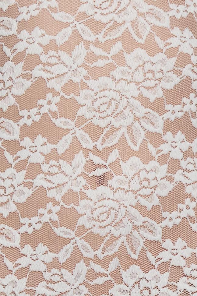 Soleil Scalloped Lace Midi Dress - White - Image 9