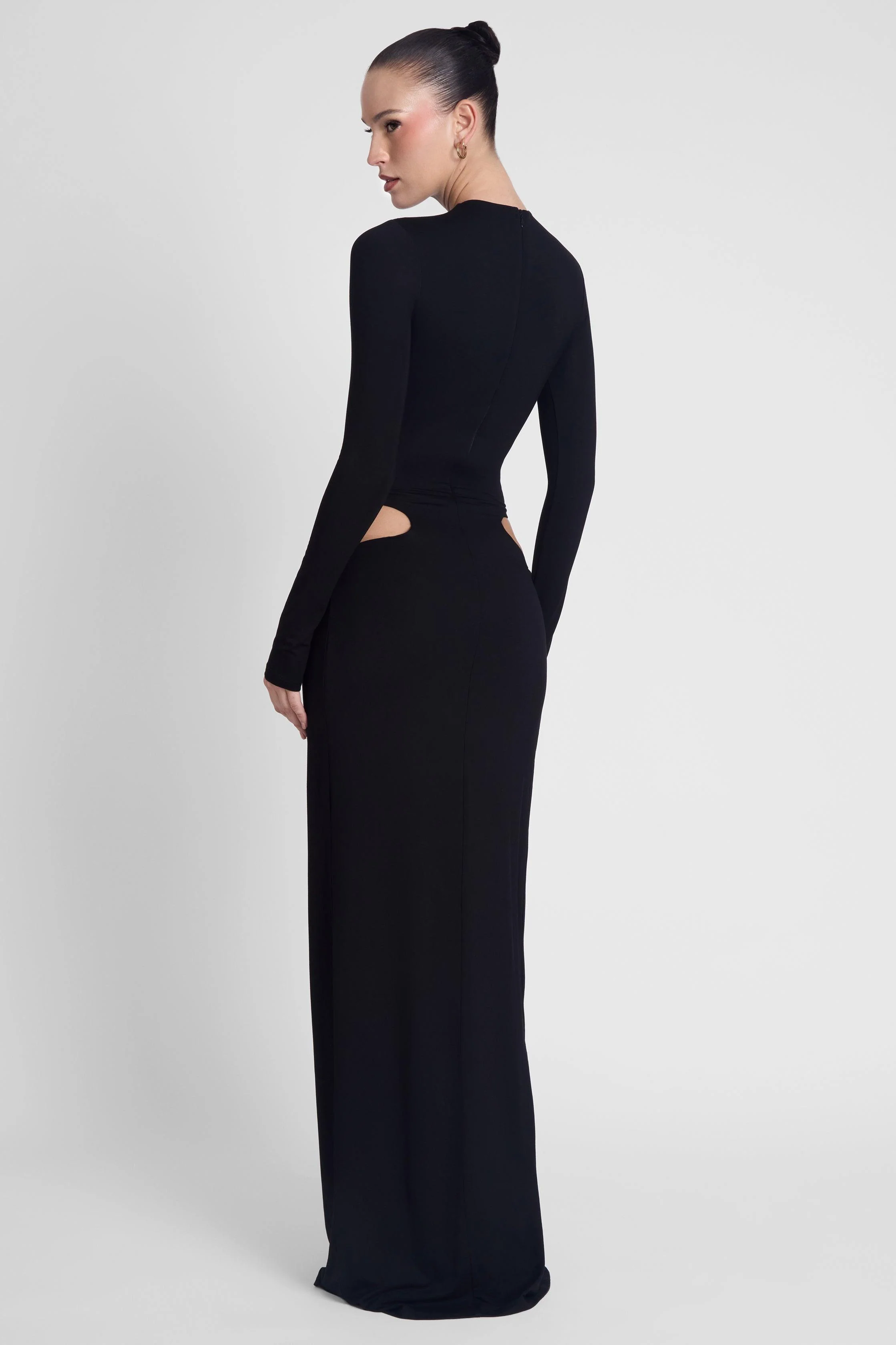 Vacanza Drape Gown - Black - Image 6